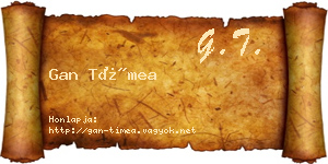 Gan Tímea névjegykártya